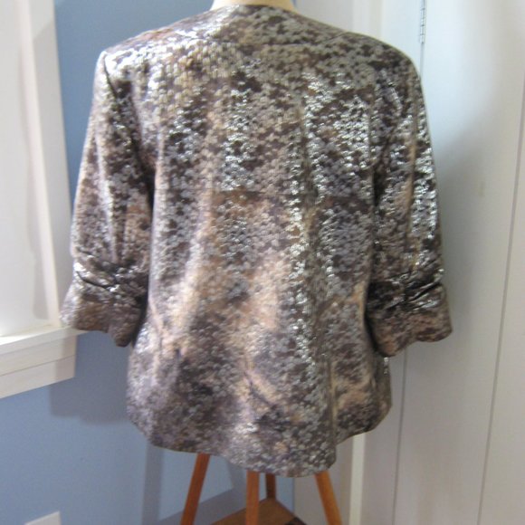 Open Dress Jacket with Shiny Glam - Picture 2 of 5